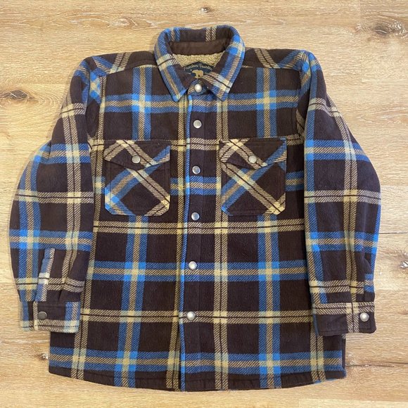 Freedom Foundry Sherpa Line Flannel Jacket Boy's Size M (10-12) - Picture 2 of 12